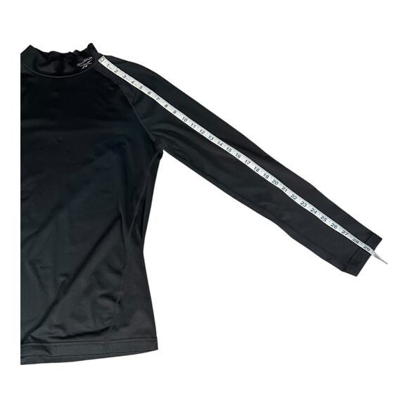 Reebok Long Sleeve Mens Athletic Base Layer Shirt Black Fleece Lining Sz Medium - Picture 8 of 9